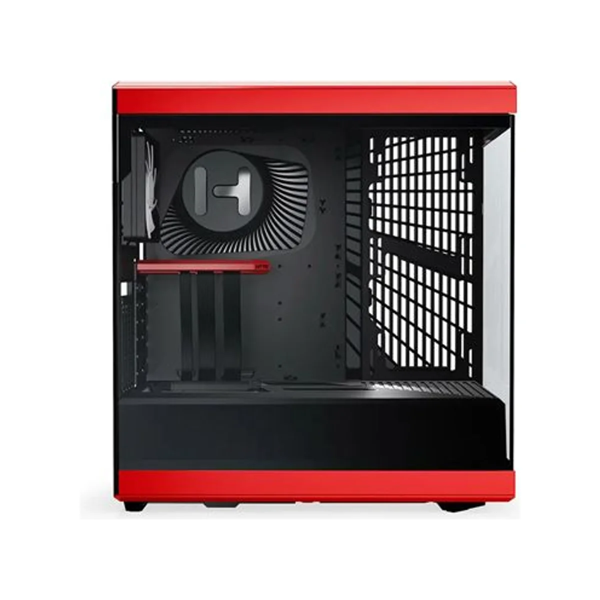 HYTE Y40 Mid-Tower S-Tier Aesthetic Case - Black/Red - CS-HYTE-Y40-BR view 3