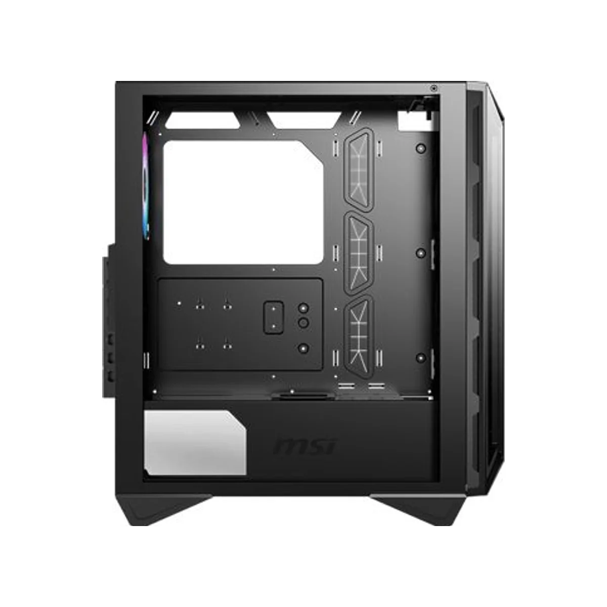 MSI MPG GUNGNIR 110R ARGB Mid-Tower Gaming Case - White - 306-7G10R11-W57 view 3