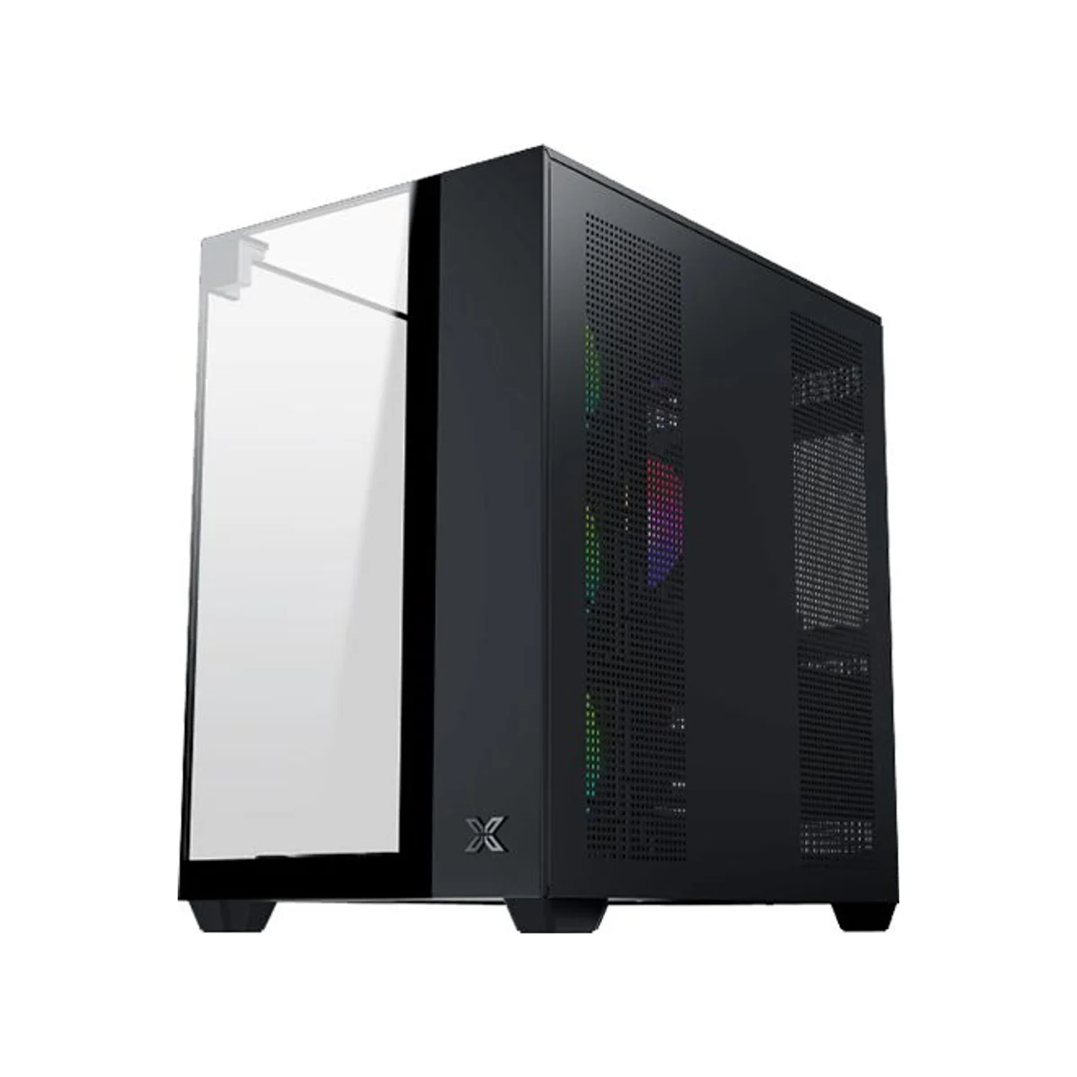 Xigmatek Aqua V Tempered Glass Mid-Tower Gaming Case - Black - EN45806 view 4