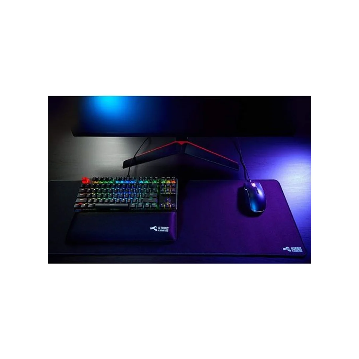 GLORIOUS Extended Gaming Mouse Mat / Pad - XXL Large, Wide (Long), Stitched Edges (36 x 11) - Black - G-E view 7