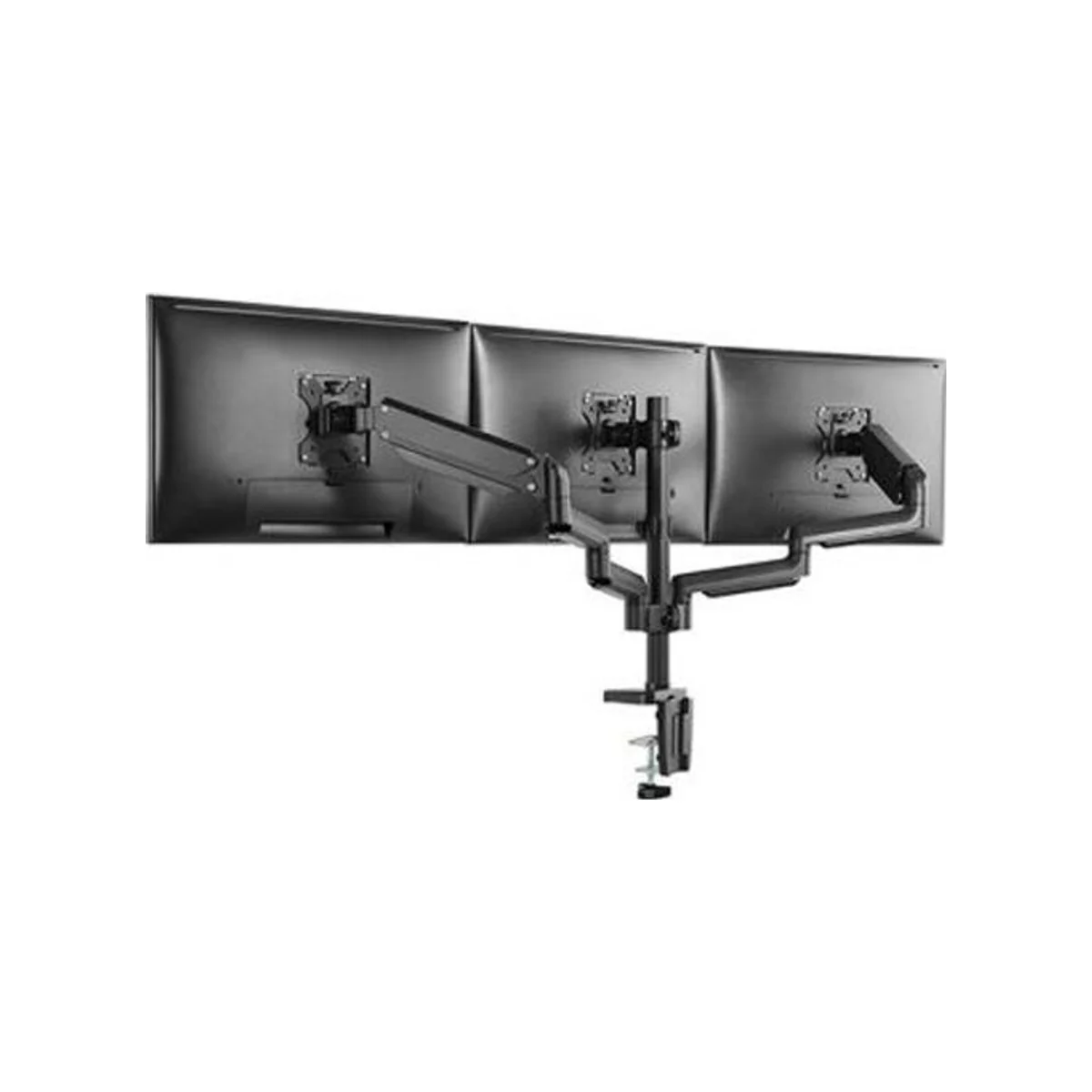 TWISTED MINDS LDT26-C036UP Premium Triple Monitors Mount Stand (Matte Black, Gas Spring Arm, Aluminum/Steel/Plastic, VESA 75x75/100x100) view 2