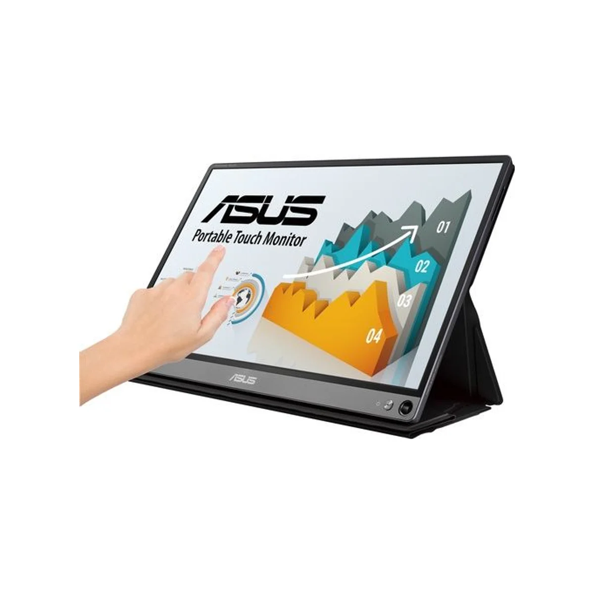ASUS ZenScreen Touch MB16AMT 15.6-inch Full HD IPS 10-Point Touch Portable Monitor with Battery - 90LM04S0-B01170 view 3