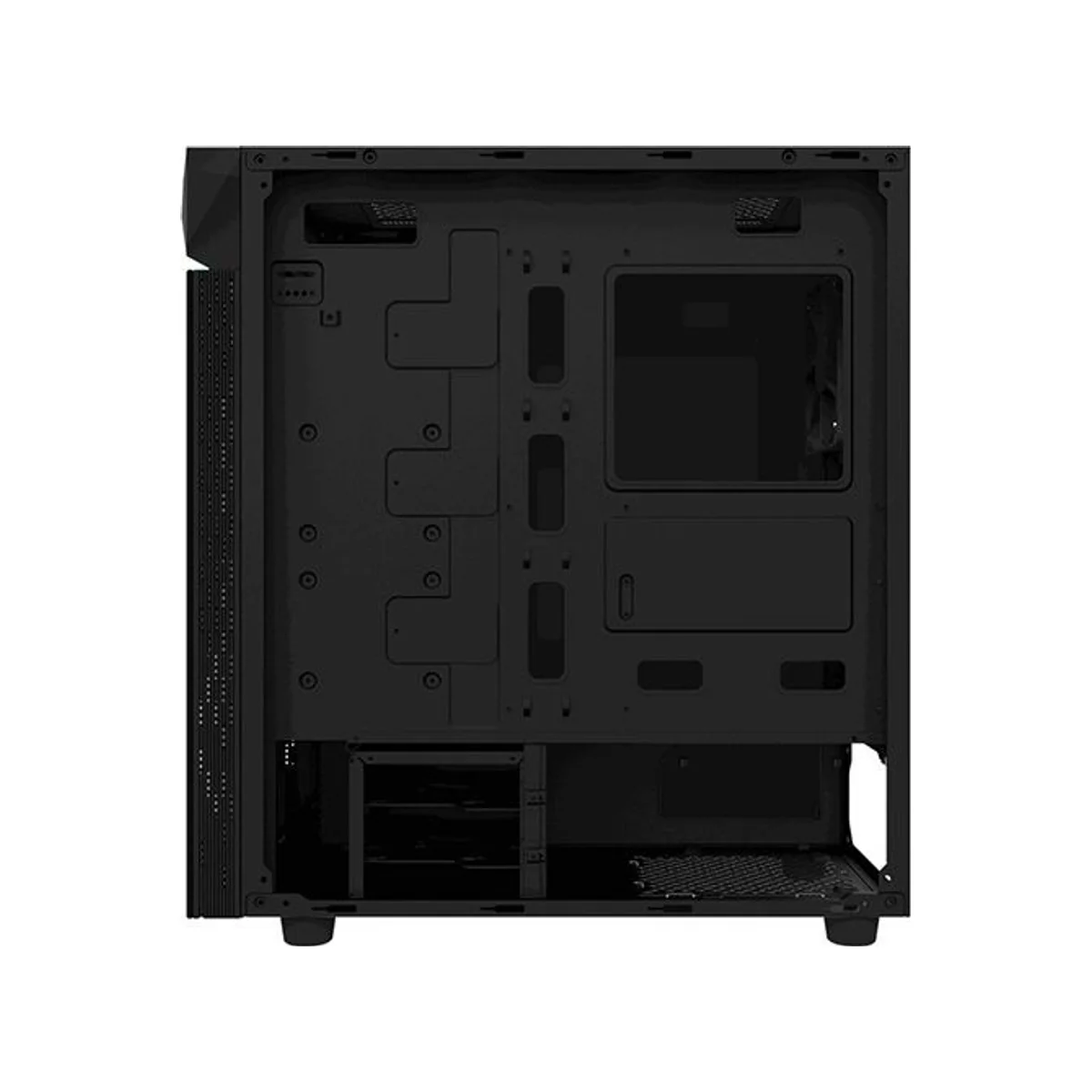 Gigabyte C200 GLASS - RGB ATX Gaming Case - Black - C200G-ATX view 4
