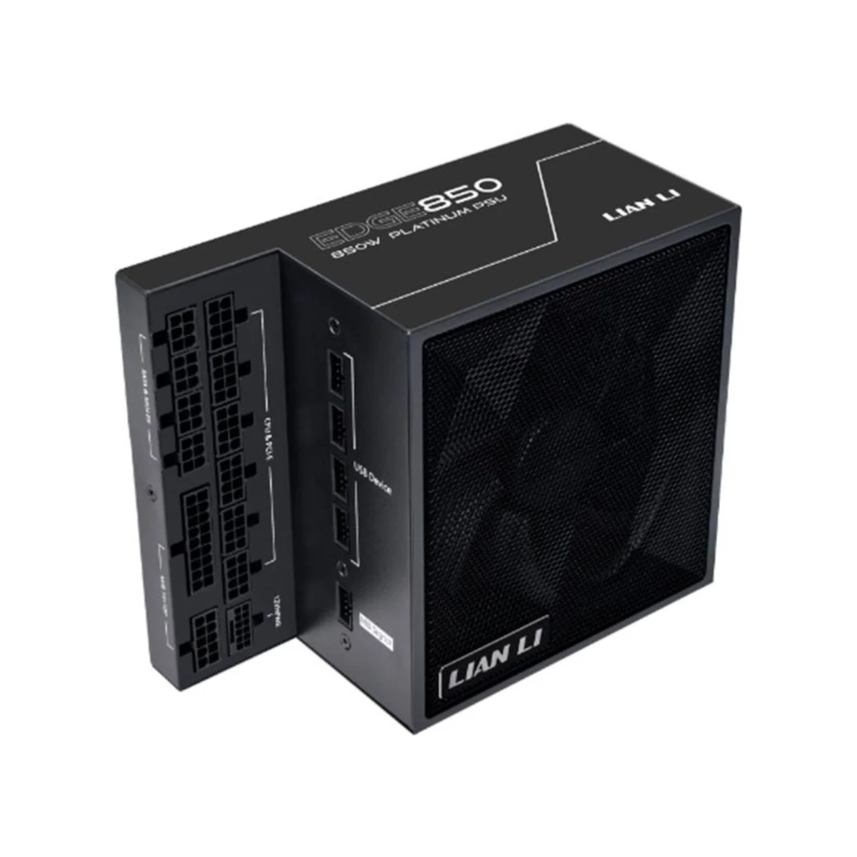 Lian Li Edge EG0850 850W 80 PLUS Platinum ATX Power Supply - Black (ATX3.1, Full Modular, 120mm FDB Fan) - EG0850