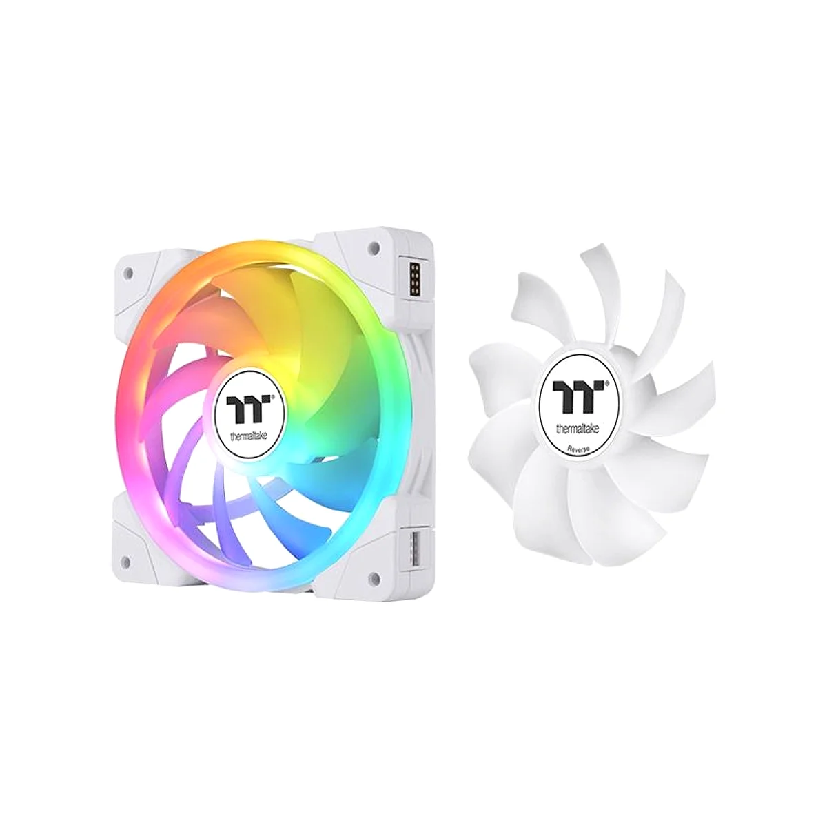 Thermaltake SWAFAN EX12 ARGB Sync PC Cooling Fan TT Premium Edition (3-Fan Pack) - White - CL-F169-PL12SW-A view 3