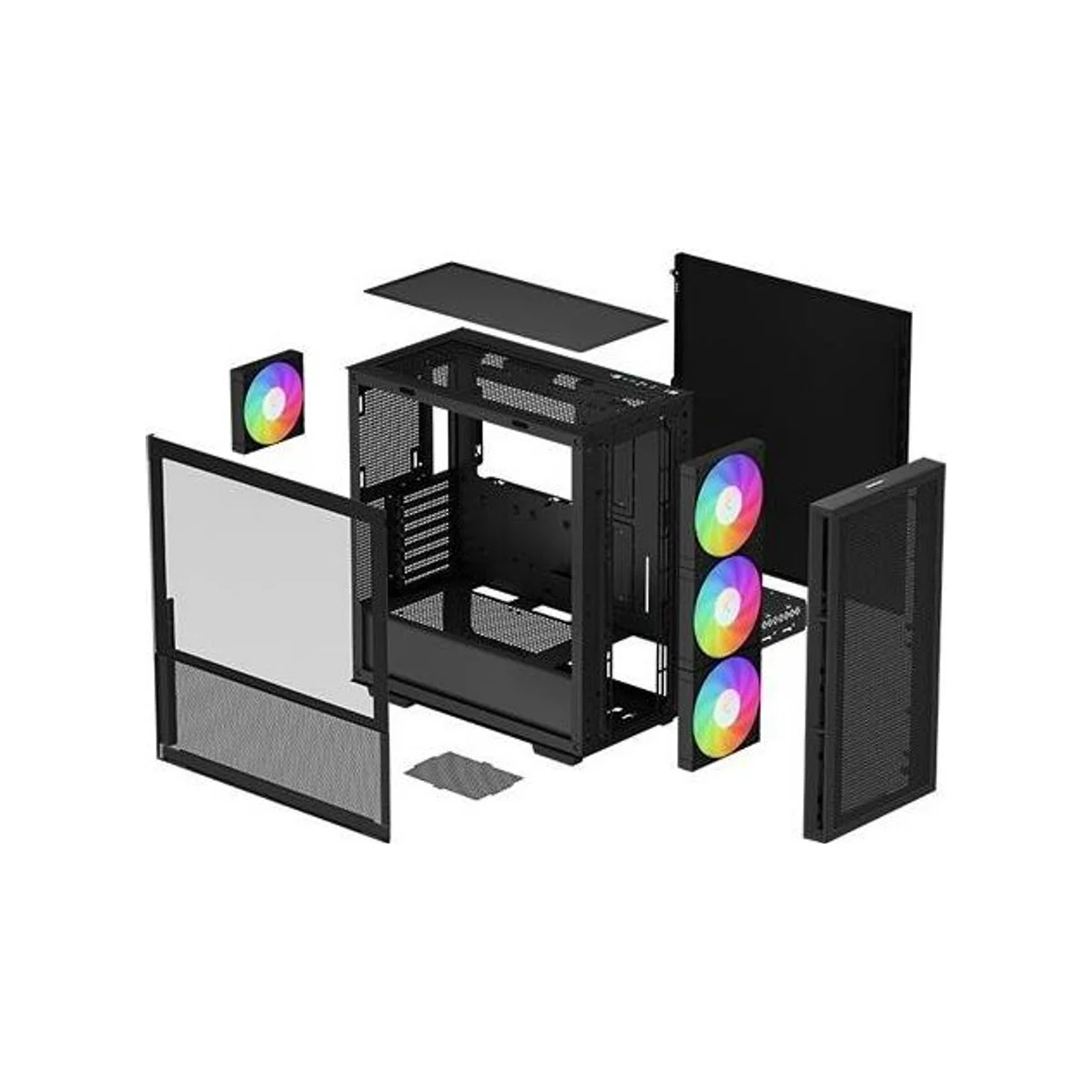DeepCool CH560 ARGB Mid-Tower Gaming Case - Black - R-CH560-BKAPE4-G-1 view 6