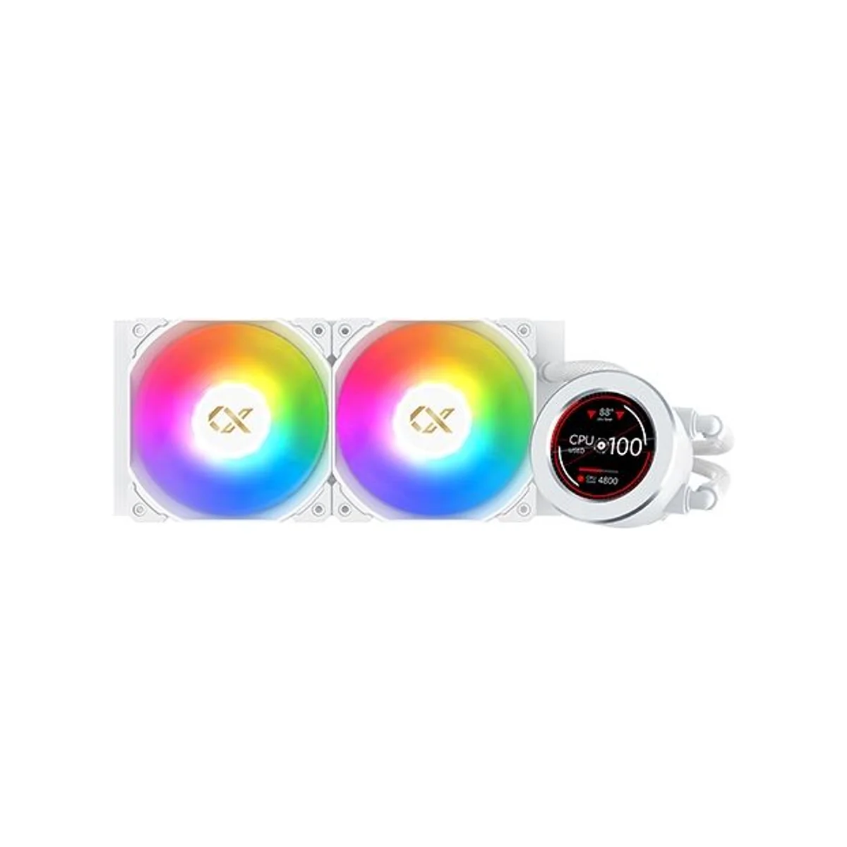 XIGMATEK Frozr-O II Arctic 240 ARGB CPU Liquid Cooler - White (240mm Radiator, ARGB Fans, LGA 1700/AM5 Support) - EN40436
