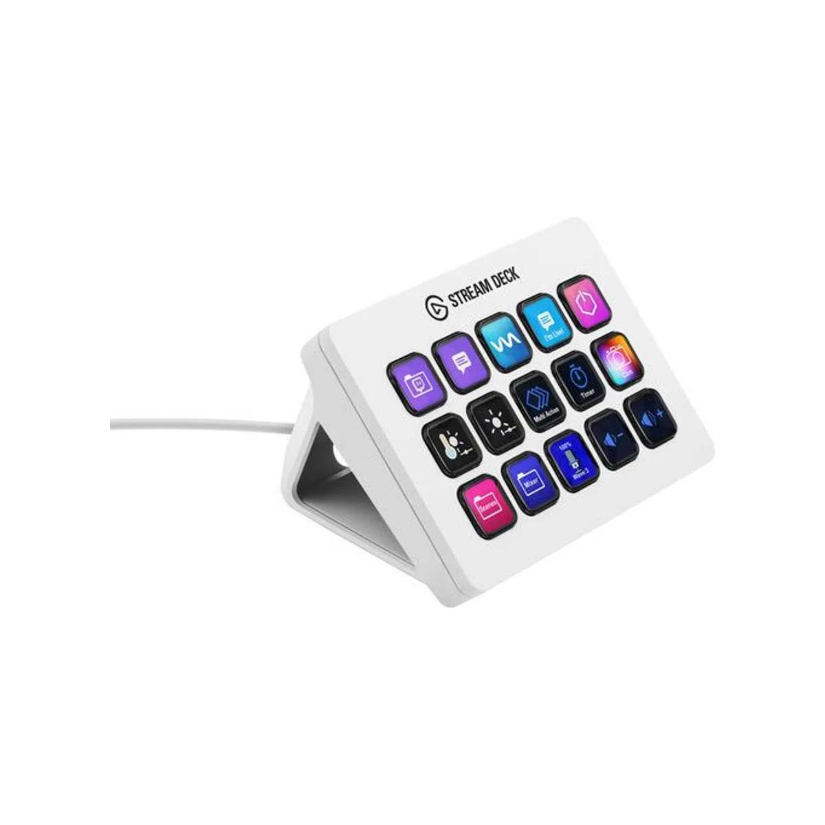 Elgato Stream Deck MK2 Programmable LCD Keys Stream Controller - White (15 LCD Keys, USB-A) - 10GBA9911 view 2