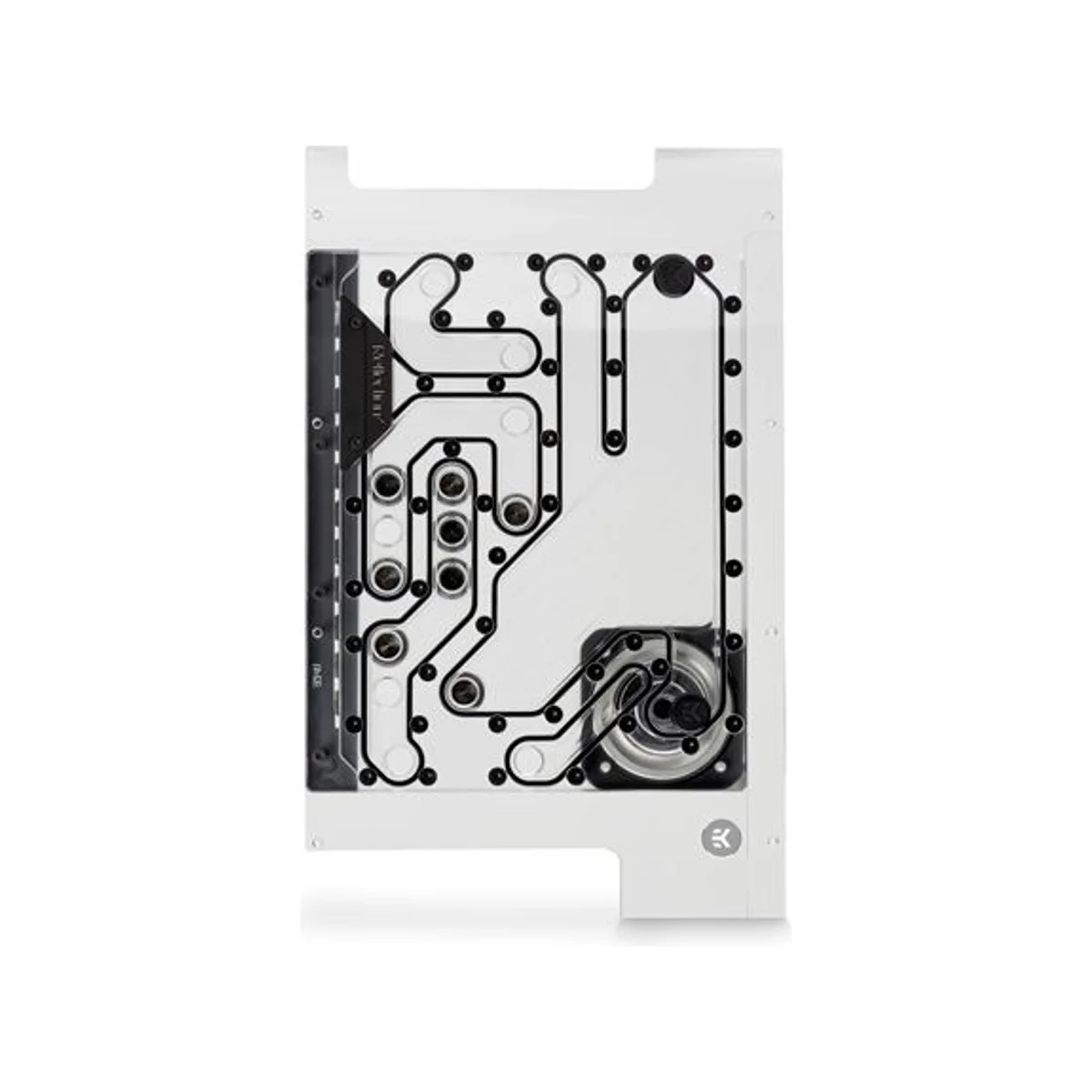 EKWB EK-Quantum Reflection² PC-O11D Mini D5 PWM D-RGB – Plexi Distribution Plate - 3831109895504 view 3