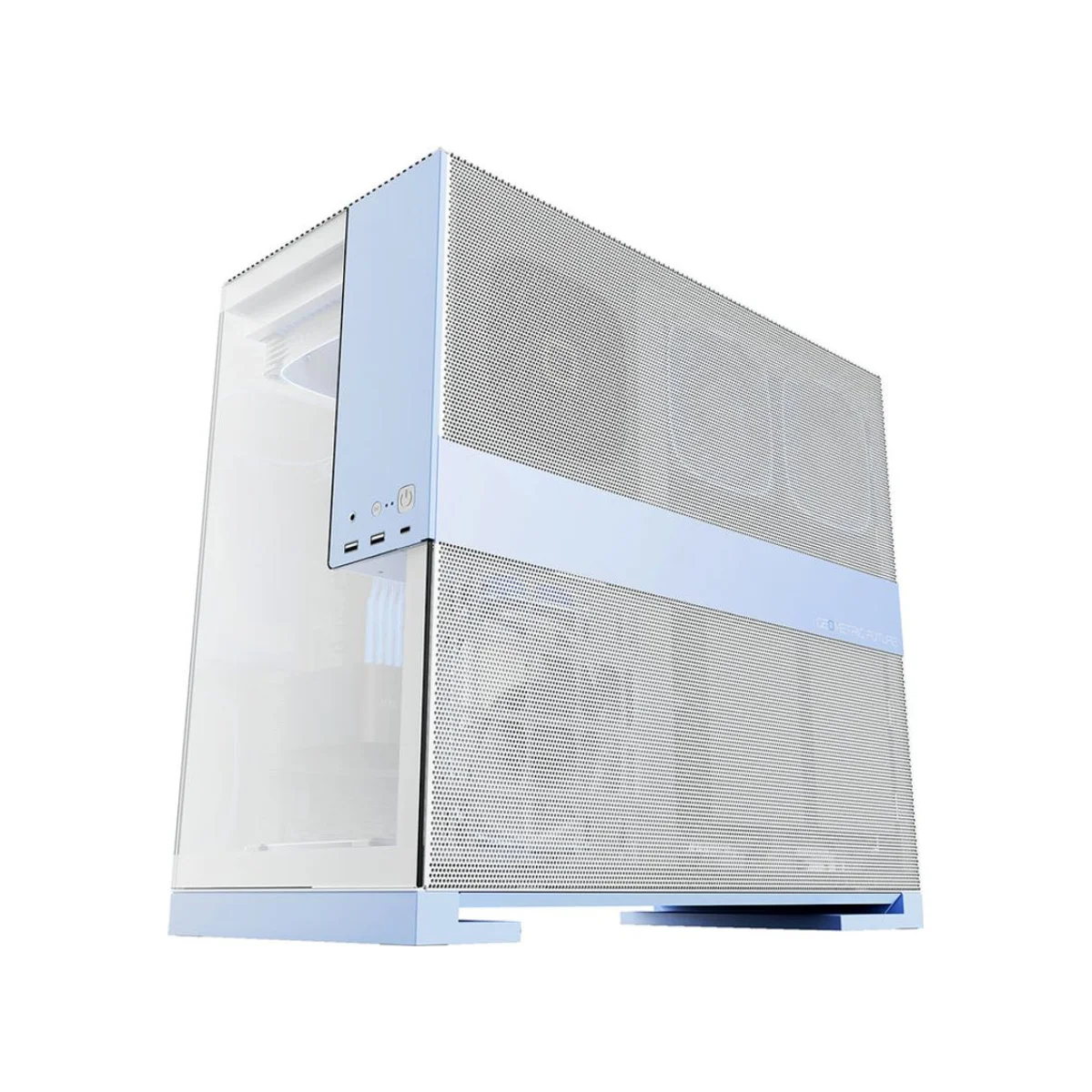 Geometric Future M5 Tempered Glass E-ATX Gaming Case - Blue - GEO-M5F-WB view 4