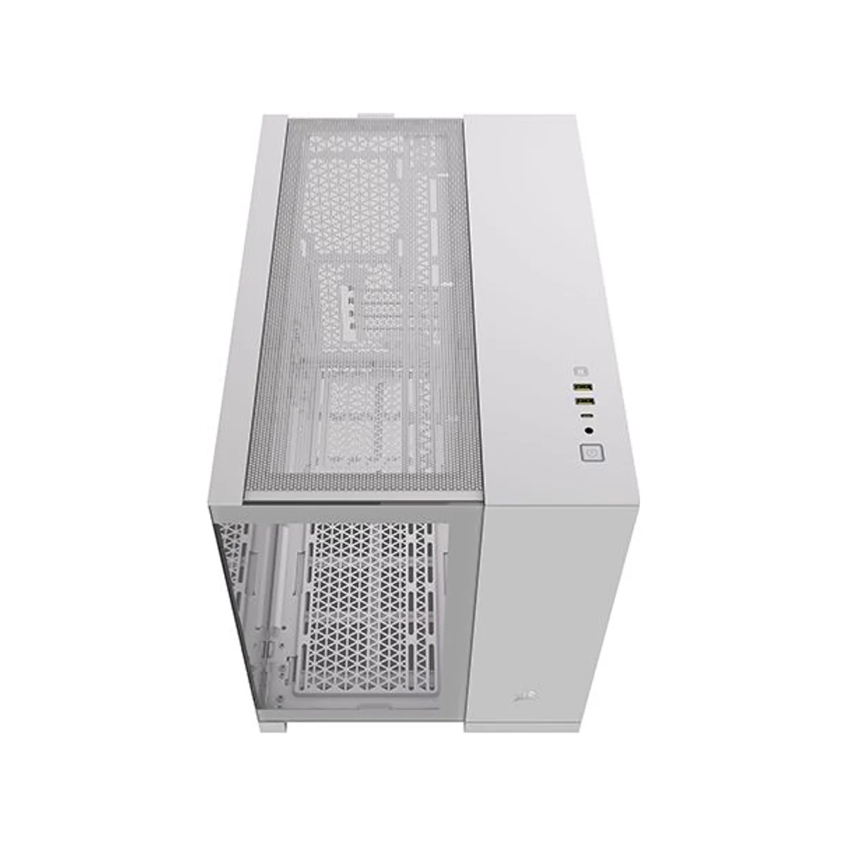Corsair 2500X RGB Dual-chamber Micro ATX Gaming Case - White - CC-9011268-WW view 2