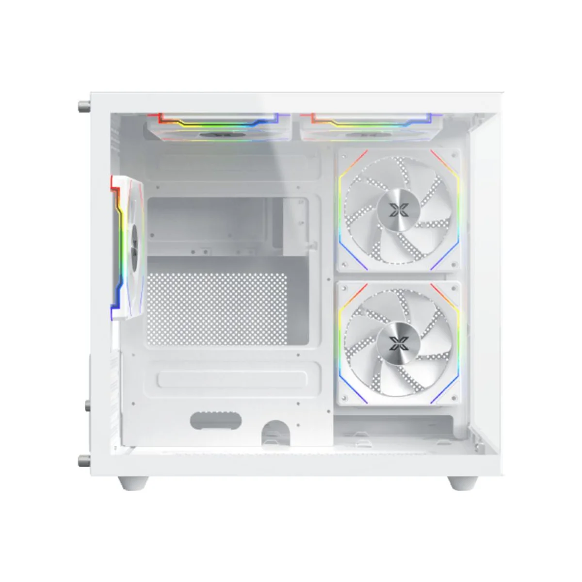 Xigmatek Aqua M Lite Tempered Glass Micro-ATX Gaming Case - White - EN44427 view 3
