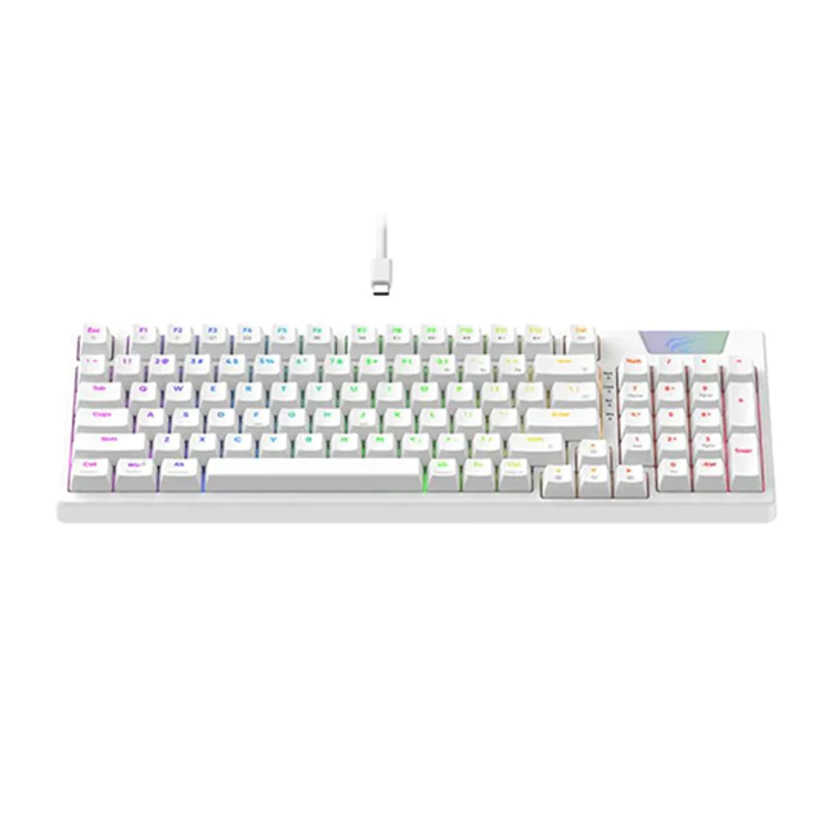 Havit KB885L GAMENOTE RGB Mechanical Gaming Keyboard - White | KB885L view 2