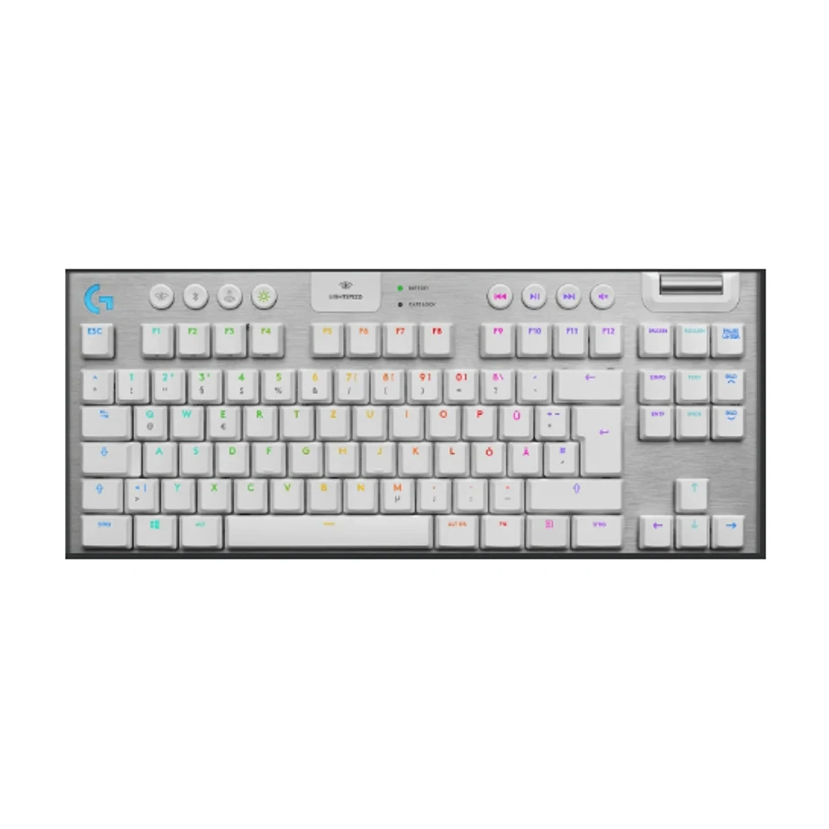 Logitech G915 TKL Tenkeyless Lightspeed Wireless RGB Mechanical Gaming Keyboard - White | 920-009664