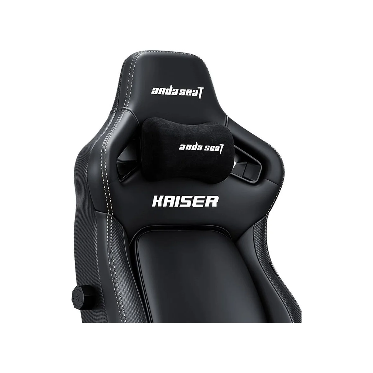 AndaSeat Kaiser 4 Series Premium Gaming Chair - Black (5D Armrests, 180kg Capacity, Ergonomic Lumbar Support) - AD12YDDC-XLL-20-B-PV/C view 3