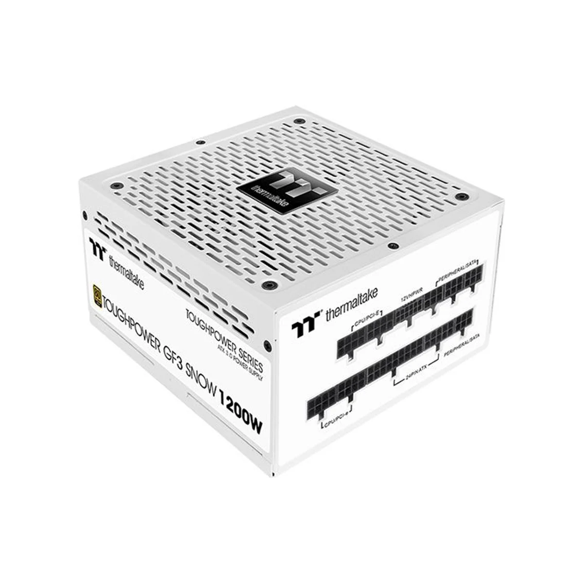 Thermaltake Toughpower GF3 Snow 1200W 80+ Gold ATX Power Supply (White, 1200W, Fully Modular, PCIe 5.0) - PS-TPD-1200FNFAGE-N