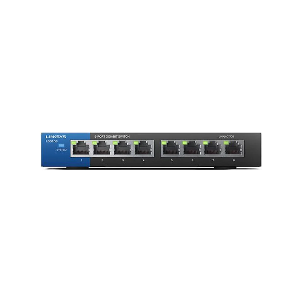 Linksys LGS108-ME 8-Port Gigabit Unmanaged Network Switch (16 Gbps, Wall-Mountable) - LGS108-ME