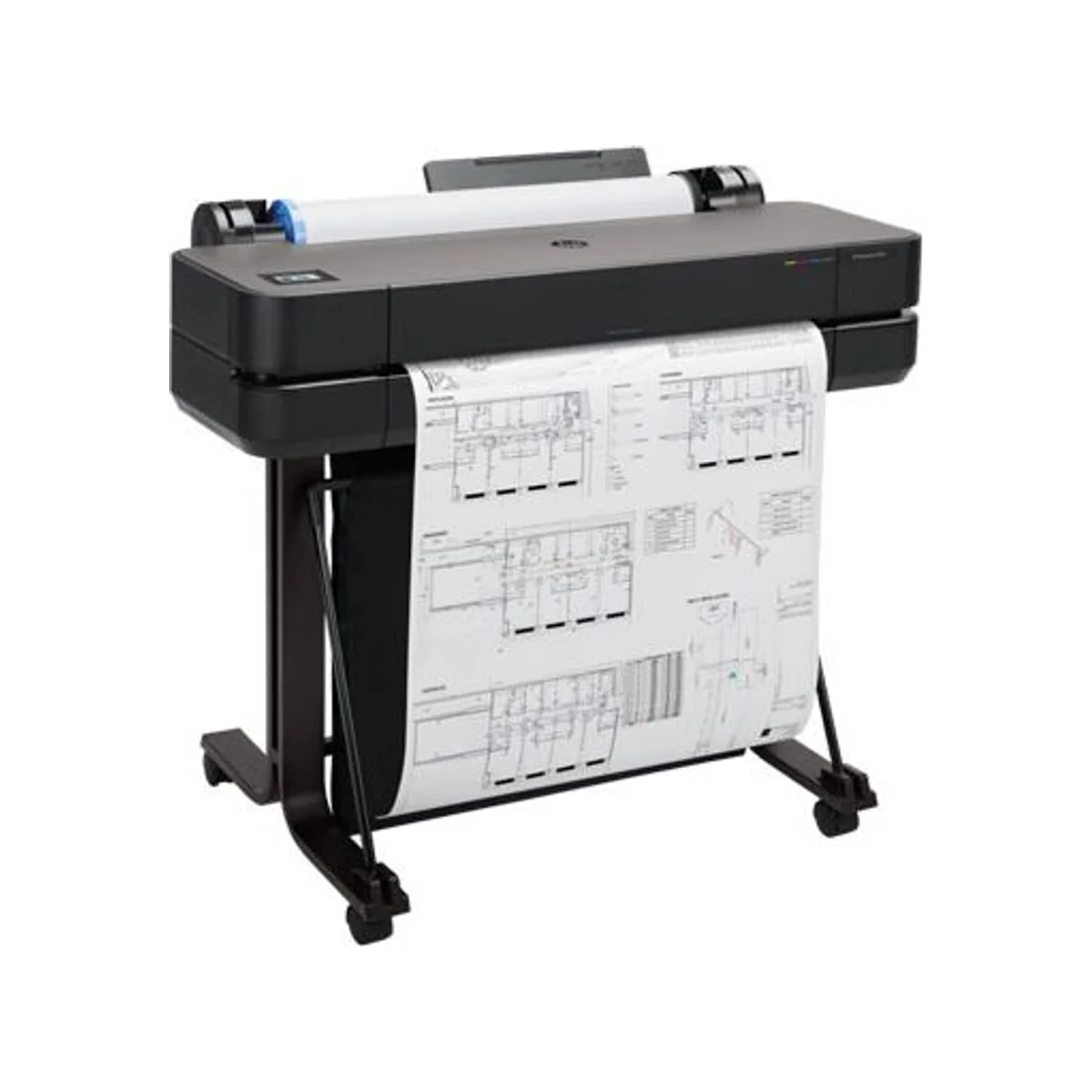 HP DesignJet T630 24-in Plotter Printer (30 sec/page A1, 2400x1200 dpi, Wi-Fi) - 5HB09A - 5HB09A-1 view 3