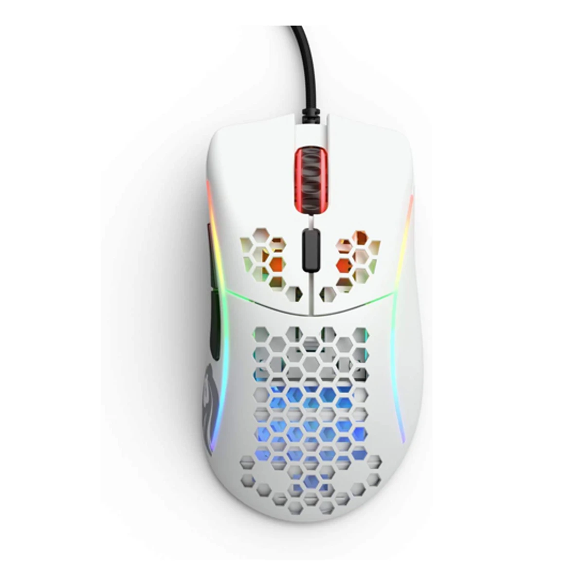 GLORIOUS Model D Minus Gaming Mouse - Matte White (Small to Medium Hands, 61g, 12000 DPI, Omron Switches) - GLO-MS-DM-MW