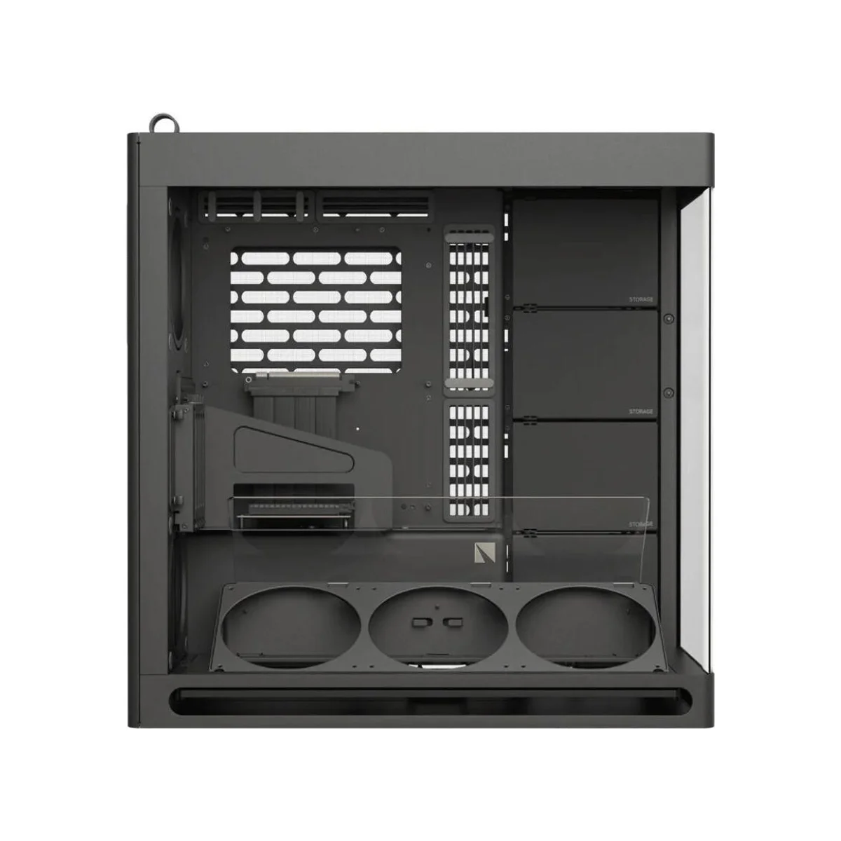 HAVN HS 420 VGPU Airflow Dual-chamber Mid-Tower Gaming Case - Black - HVN-CA-HS420-08 view 2
