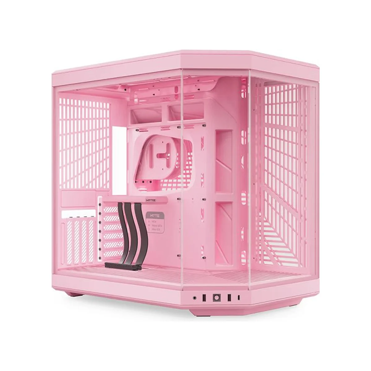 HYTE Y70 Modern Aesthetic Dual Chamber ATX Mid-Tower Case - Strawberry Milk - CS-HYTE-Y70-SM