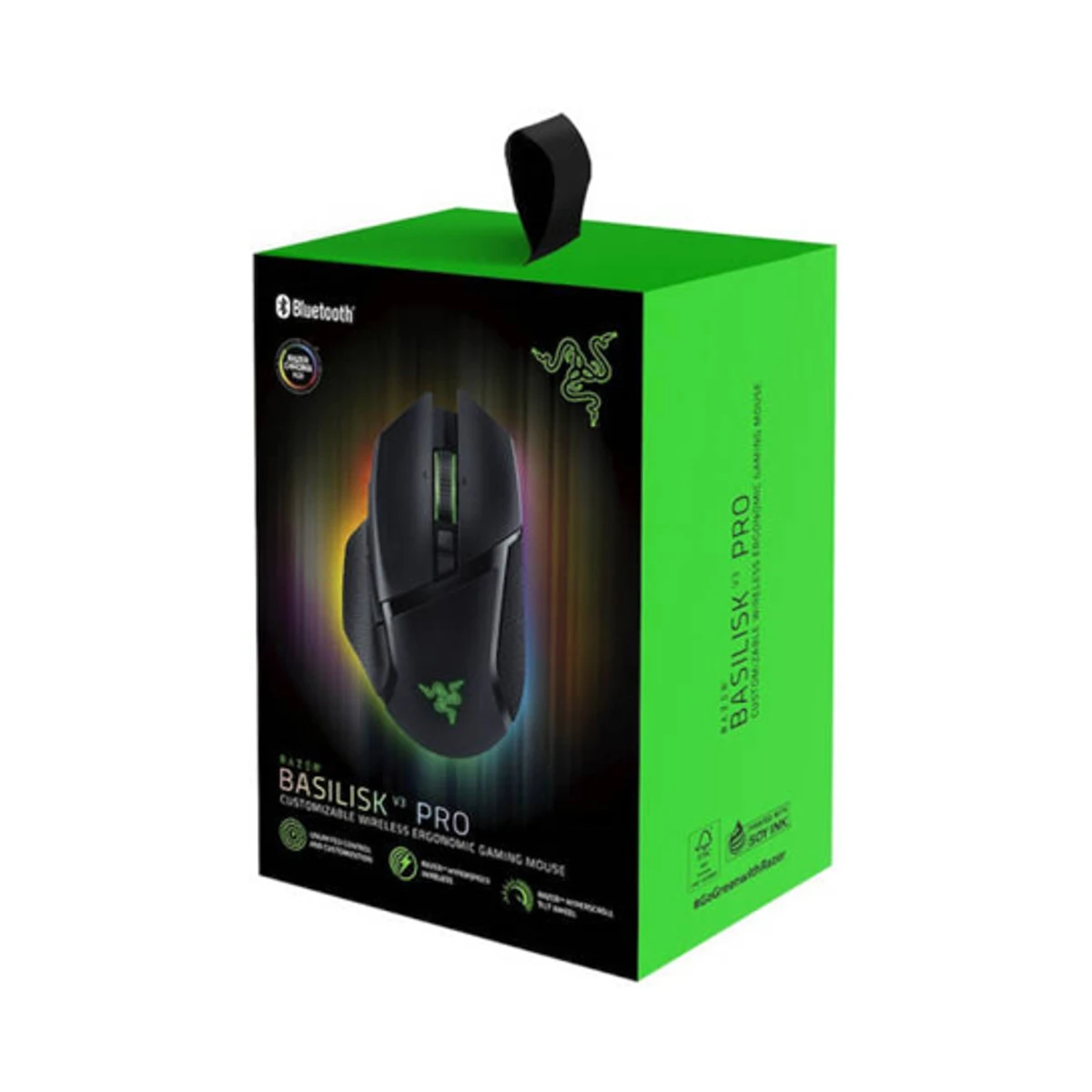 Razer Basilisk V3 Pro Customizable Wireless Gaming Mouse (Focus Pro 30K Optical Sensor, Razer HyperSpeed Wireless, Chroma RGB) - RZ01-04620100-R3G1 view 3