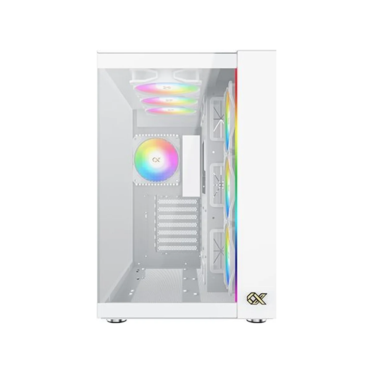 Xigmatek AQUA Ultra Air Arctic Tempered Glass ARGB ATX Gaming Case - White - EN41914 view 3