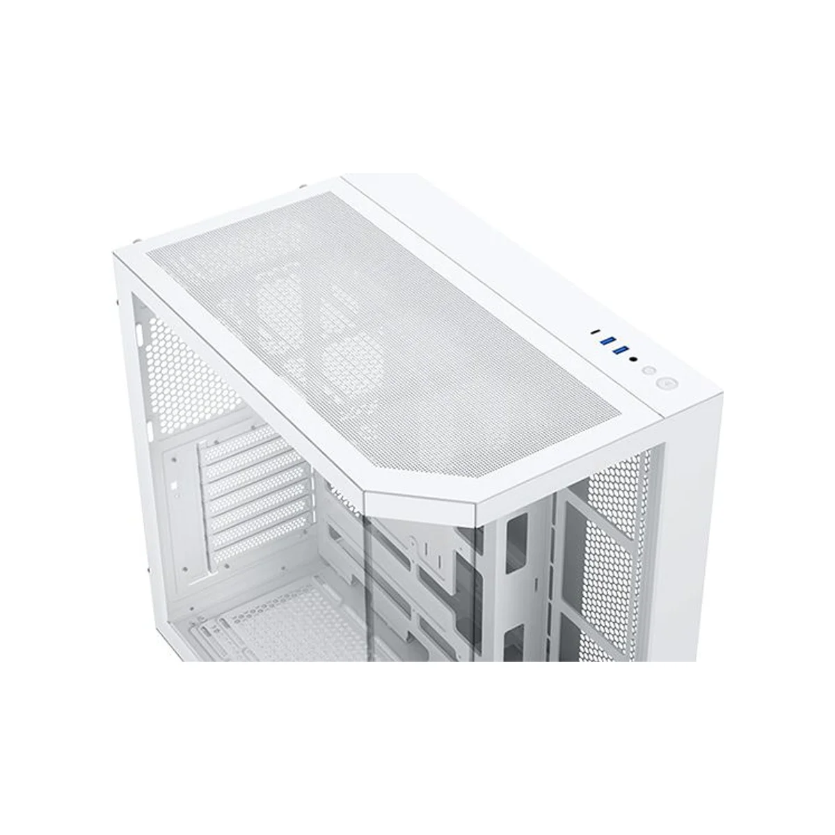 Xigmatek CUBI II Arctic Tempered Glass Mid-Tower Gaming Case - White - EN45493 view 5