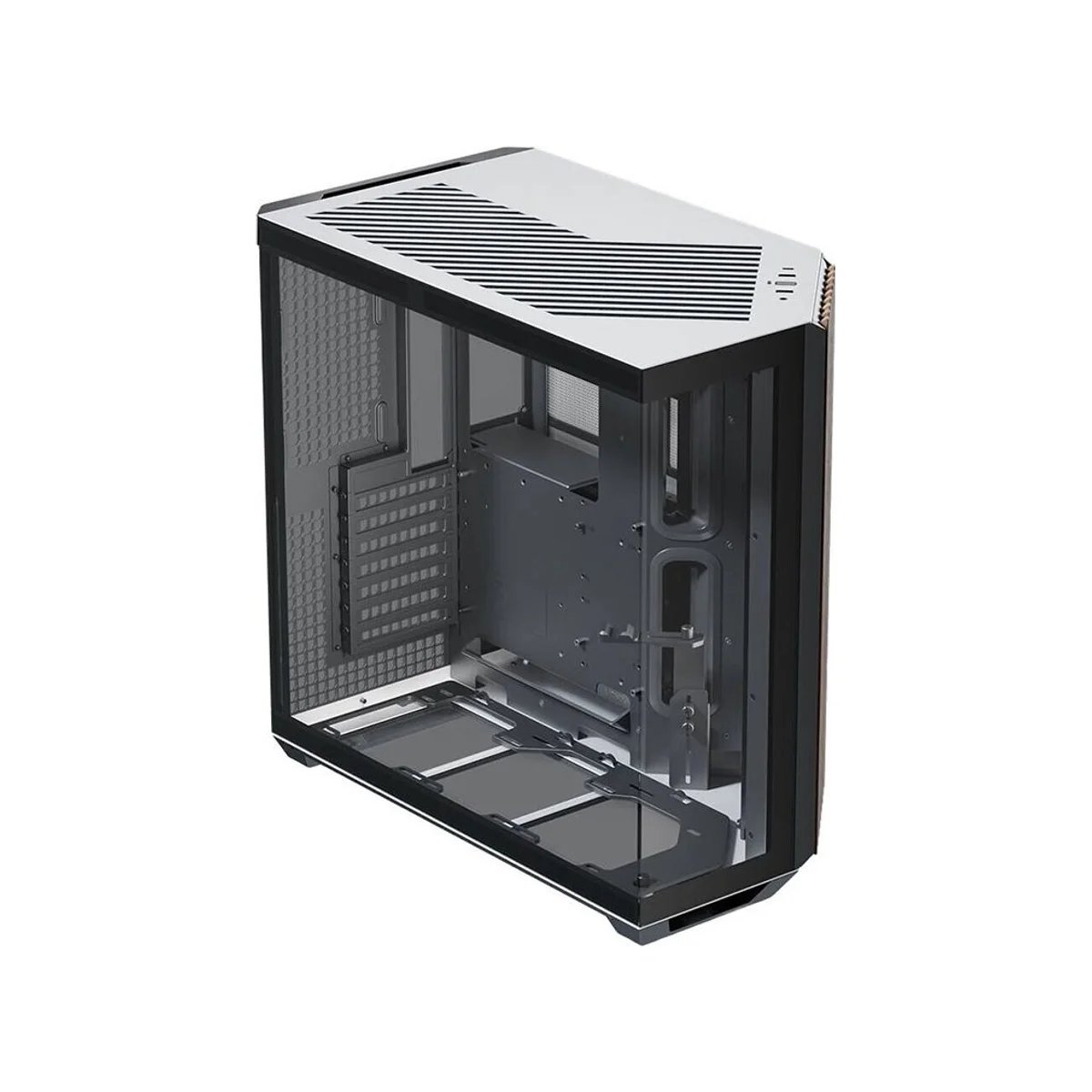 APNX V1 Dual-chamber Mid-Tower Gaming Case - Black/White - APCM-VI01103.M1 view 4
