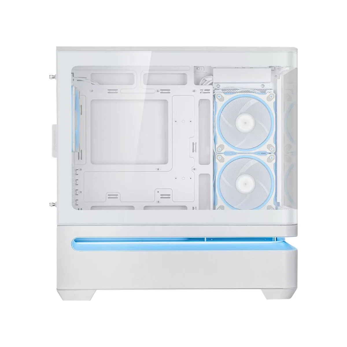 Asus Prime AP202 Tempered Glass ARGB Micro-ATX Gaming Case - White - 90DC00P3-B19000 view 3
