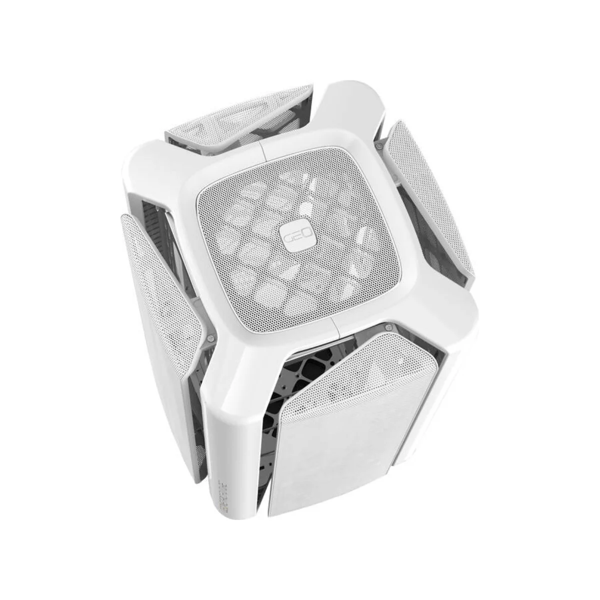 Geometric Future M2 THE ARK Mesh Micro-ATX Gaming Case - White - GEO-M2-MW view 4