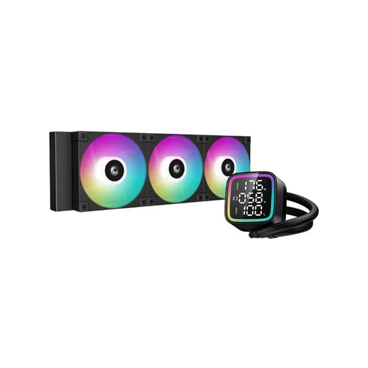 DEEPCOOL LD360 ARGB AIO 360mm Liquid CPU Cooler - Black - R-LD360-BKMSN-G-1