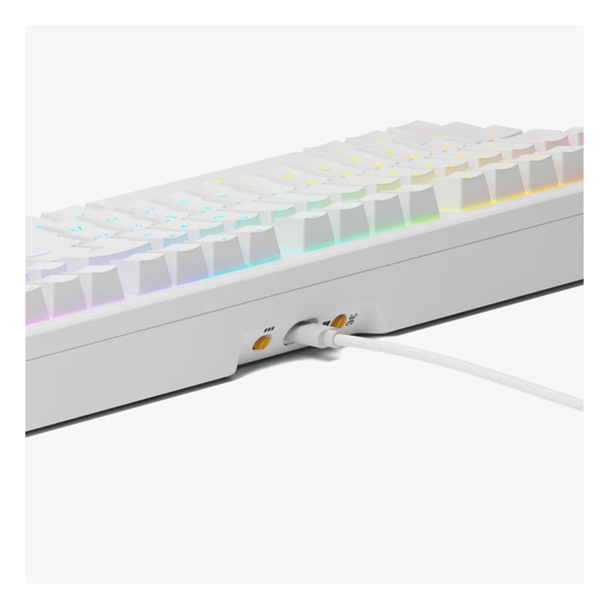 Glorious GMMK 3 100% Prebuilt Wired US Keyboard - White | GMMK3-100-FOX-W-W view 5