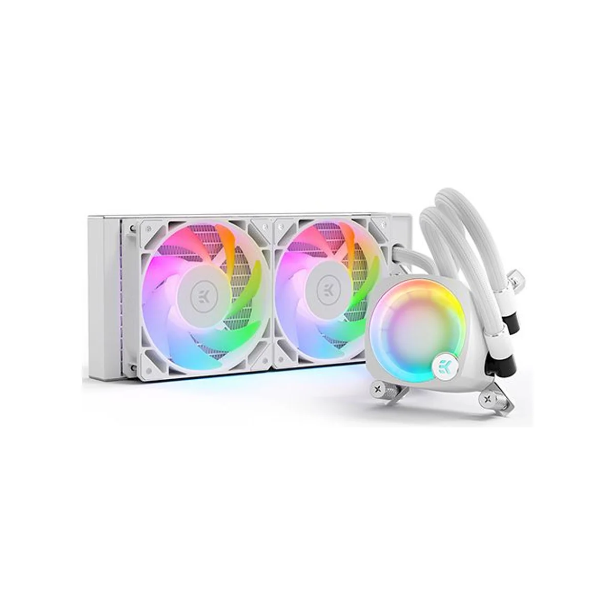 EKWB EK-Nucleus AIO CR240 Lux D-RGB CPU Liquid Cooler - White - 3831109897843