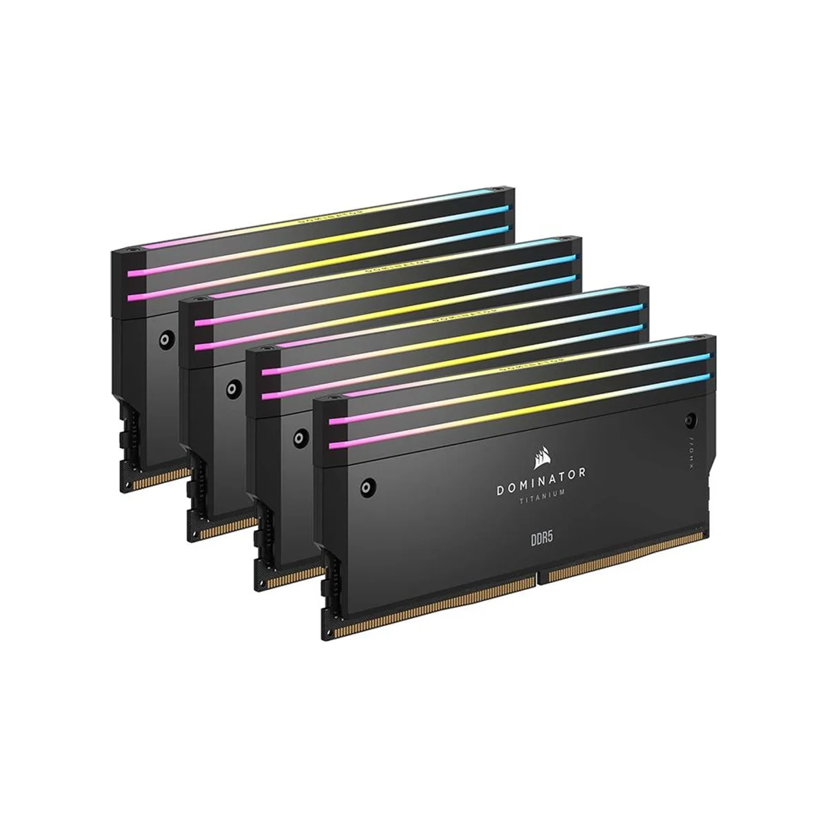 Corsair Dominator Titanium RGB 96 GB (4X24) DDR5 6000MHz RAM Memory (CL30, Black) – CMP96GX5M4B6000C30 view 2