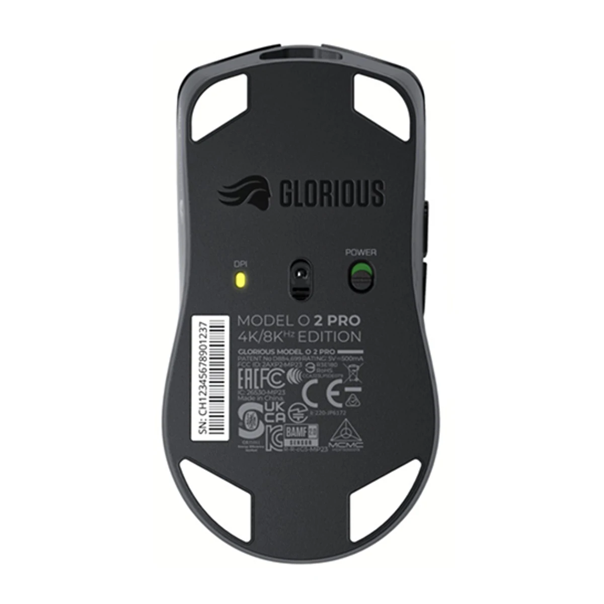 Glorious Model O 2 PRO 4K/8K Hz Wireless Gaming Mouse - Black - GLO-MS-POWV2-4K8K-B view 4