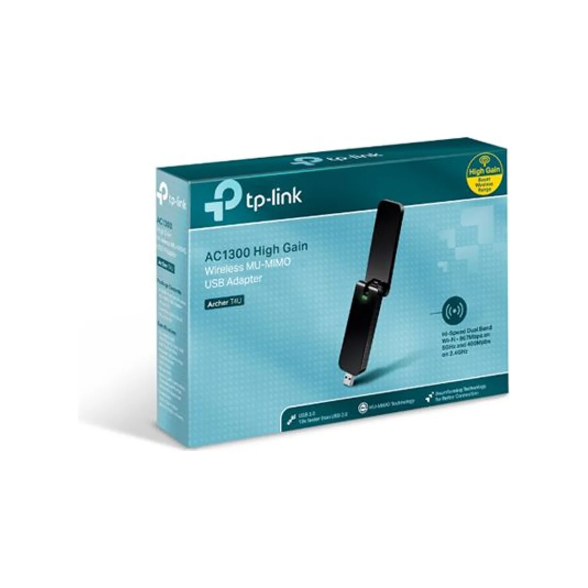 TP-Link AC1300 Dual Band Wireless USB Adapter - ARCHER-T4U
