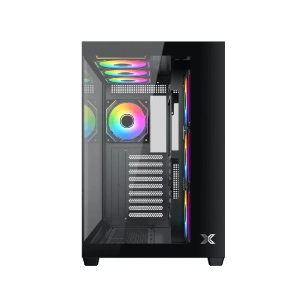 Xigmatek Aqua V Air Tempered Glass ATX Gaming Case - Black - EN48760 view 3