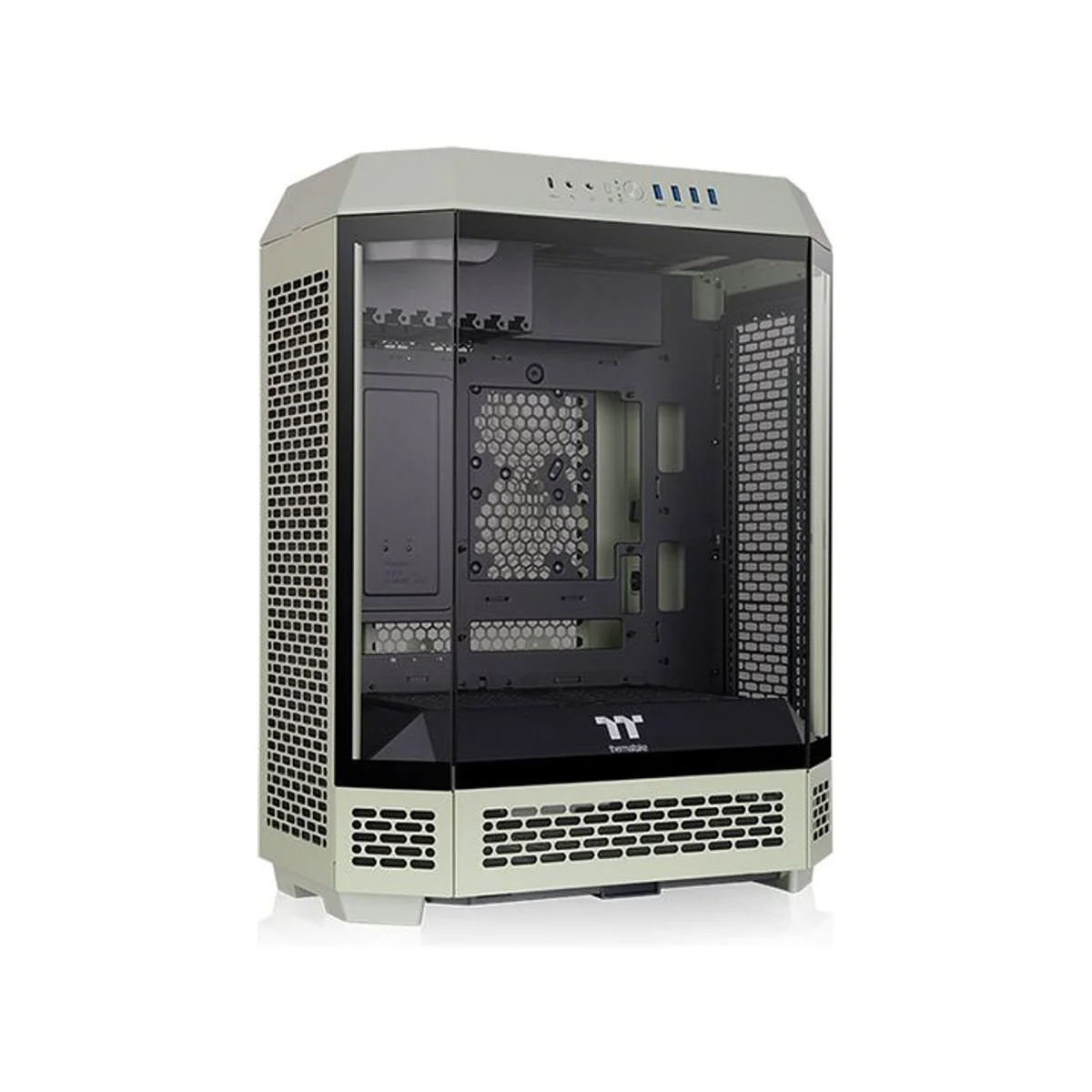 Thermaltake The Tower 600 Tempered Glass Mid-Tower Gaming Case - Green - CA-1Z1-00MEWN-00