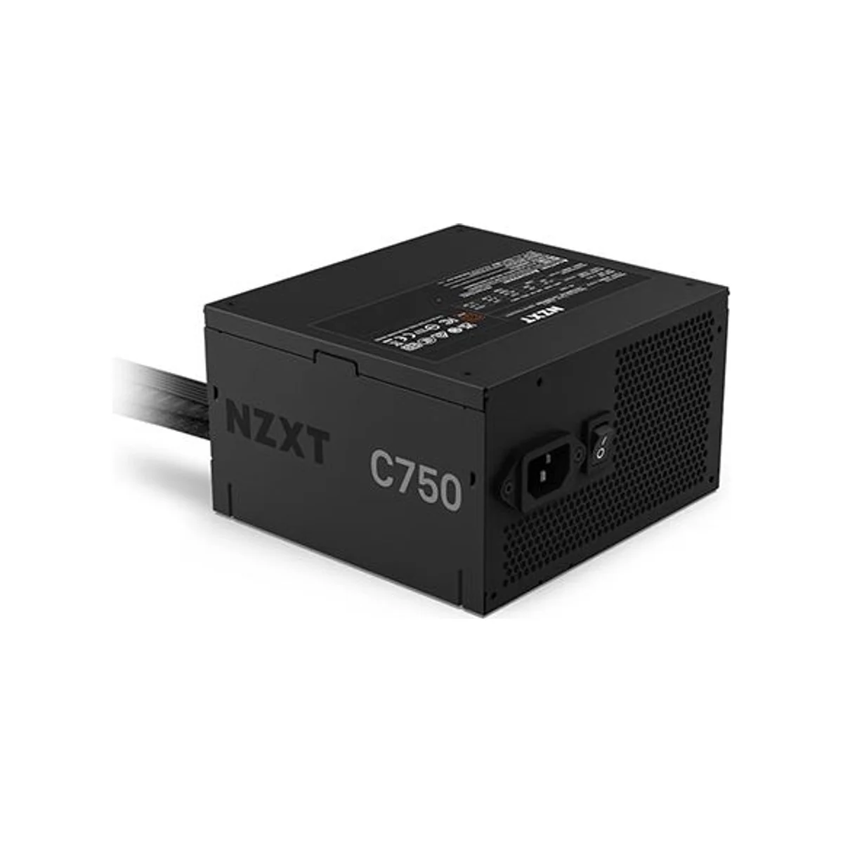NZXT C-Series C750 750 Watt 80 Plus Bronze Non-Modular ATX Power Supply (Single Rail, 120mm Fan) - PA-7B2BB-UK