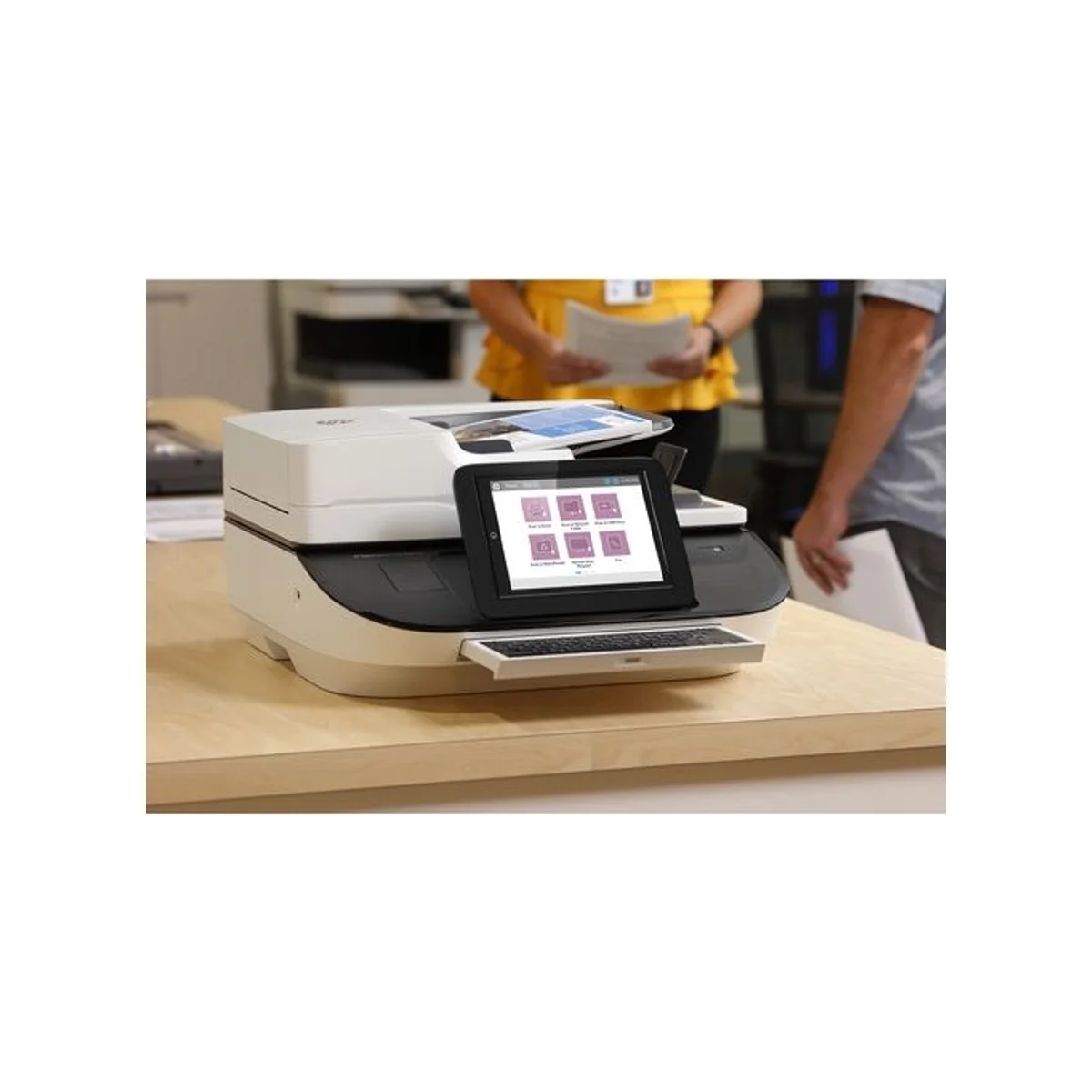 HP Digital Sender Flow 8500 fn2 Document Capture Workstation - White | Document Scanner (600 dpi, 100 ppm, 200 ipm, 24-bit) - L2762A view 6