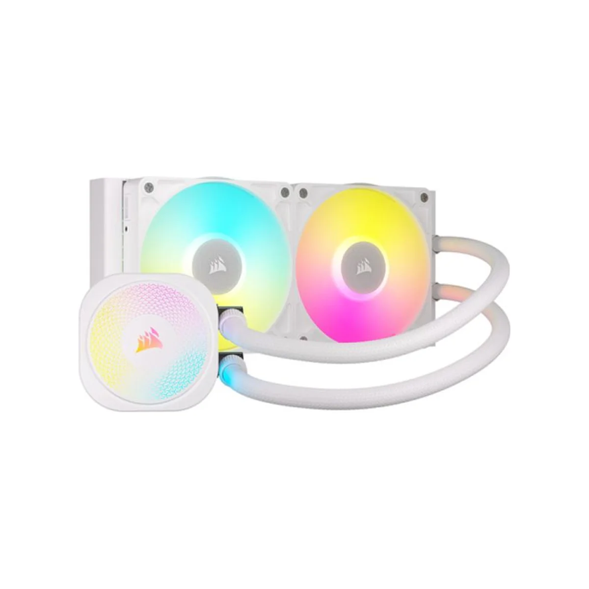 CORSAIR iCUE LINK TITAN 240 RX RGB AIO Liquid CPU Cooler - White - CW-9061020-WW