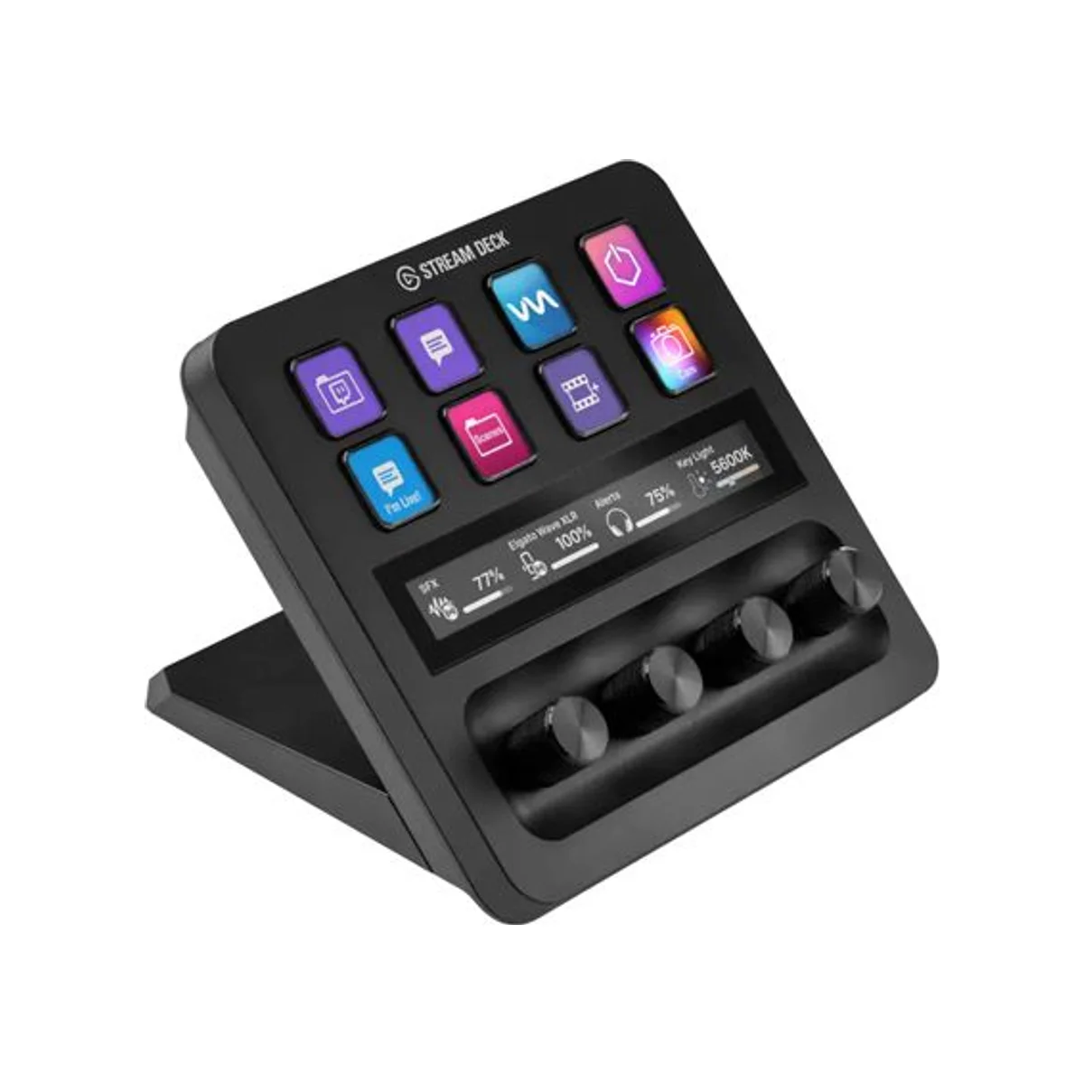 Elgato Stream Deck+ with Dial Up Control | 10 LCD Keys, 4 Dials - 10GBD9901