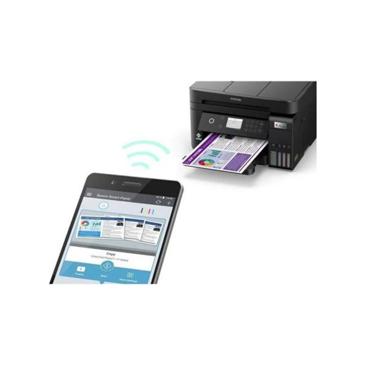 EPSON EcoTank L6270 Ink Tank Printer | Print, Scan, Copy, Duplex, Wireless - C11CJ61407 view 6