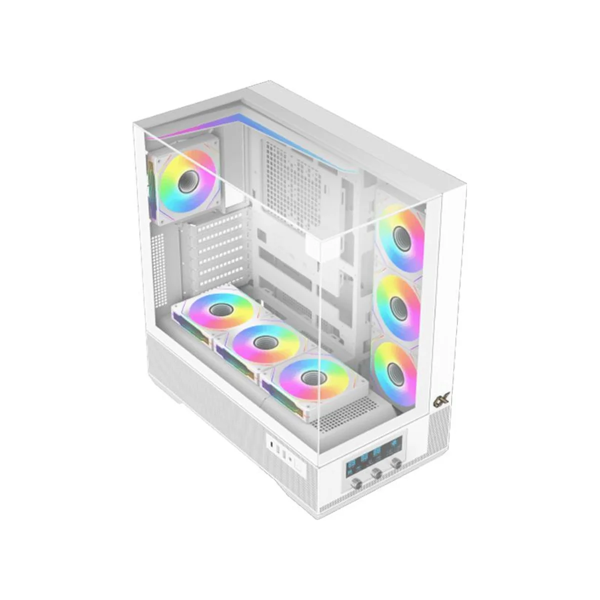 Xigmatek Vision Arctic ARGB E-ATX Mid Tower Gaming Case – White - EN45219 view 3