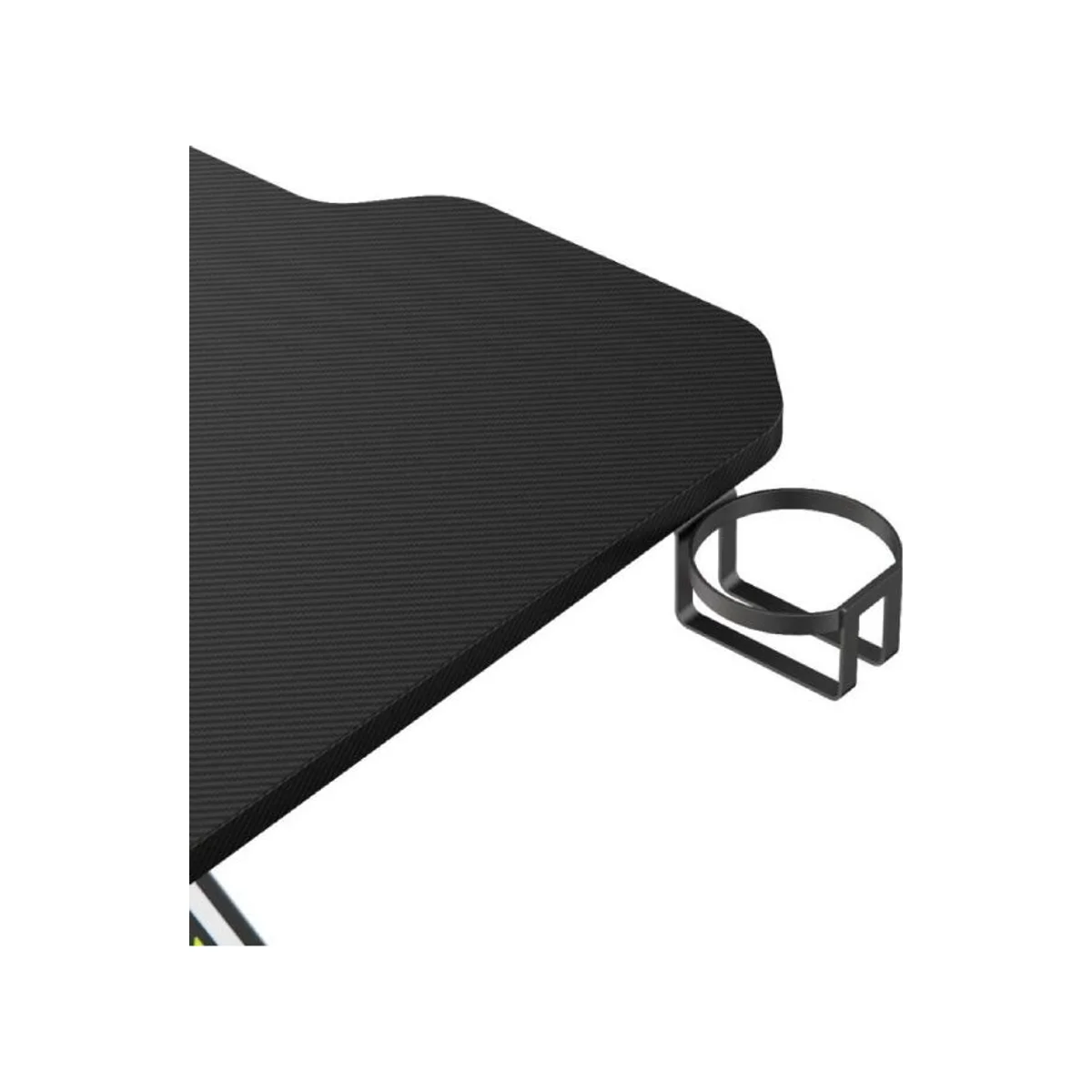 GAMEMAX GamerTek Z-Desk Gaming Desk with Headset & Cup Holder (120x60cm, Black) - GamerTek-Z-Desk-BLK view 5