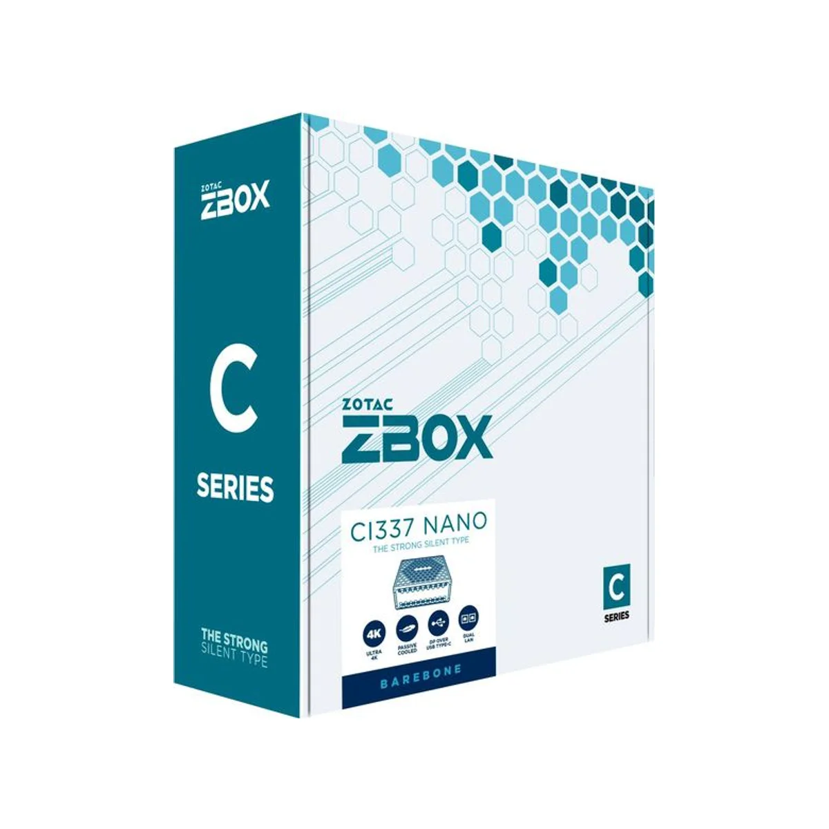 ZOTAC ZBOX CI337 Nano Barebone PC (Intel N100 CPU, Intel UHD GPU, WiFi 6) - Black - ZBOX-CI337NANO view 8