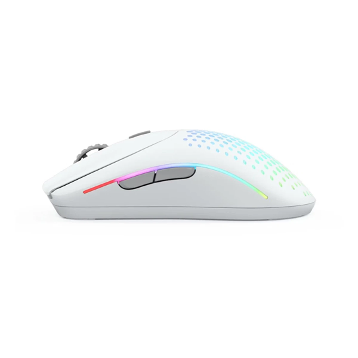 Glorious Model O 2 Wireless RGB Optical Gaming Mouse - Matte White (Lightweight, 80M Click Switches, 110hr Battery, BAMF 2.0 Sensor) - GLO-MS-OWV2-MW view 4