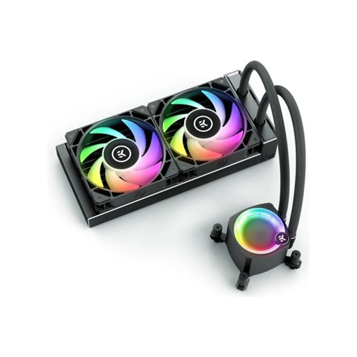 EKWB EK-Nucleus AIO CR240 Lux D-RGB CPU Liquid Cooler (240mm Radiator, Addressable RGB, PWM Fans) - 3831109851678 view 2