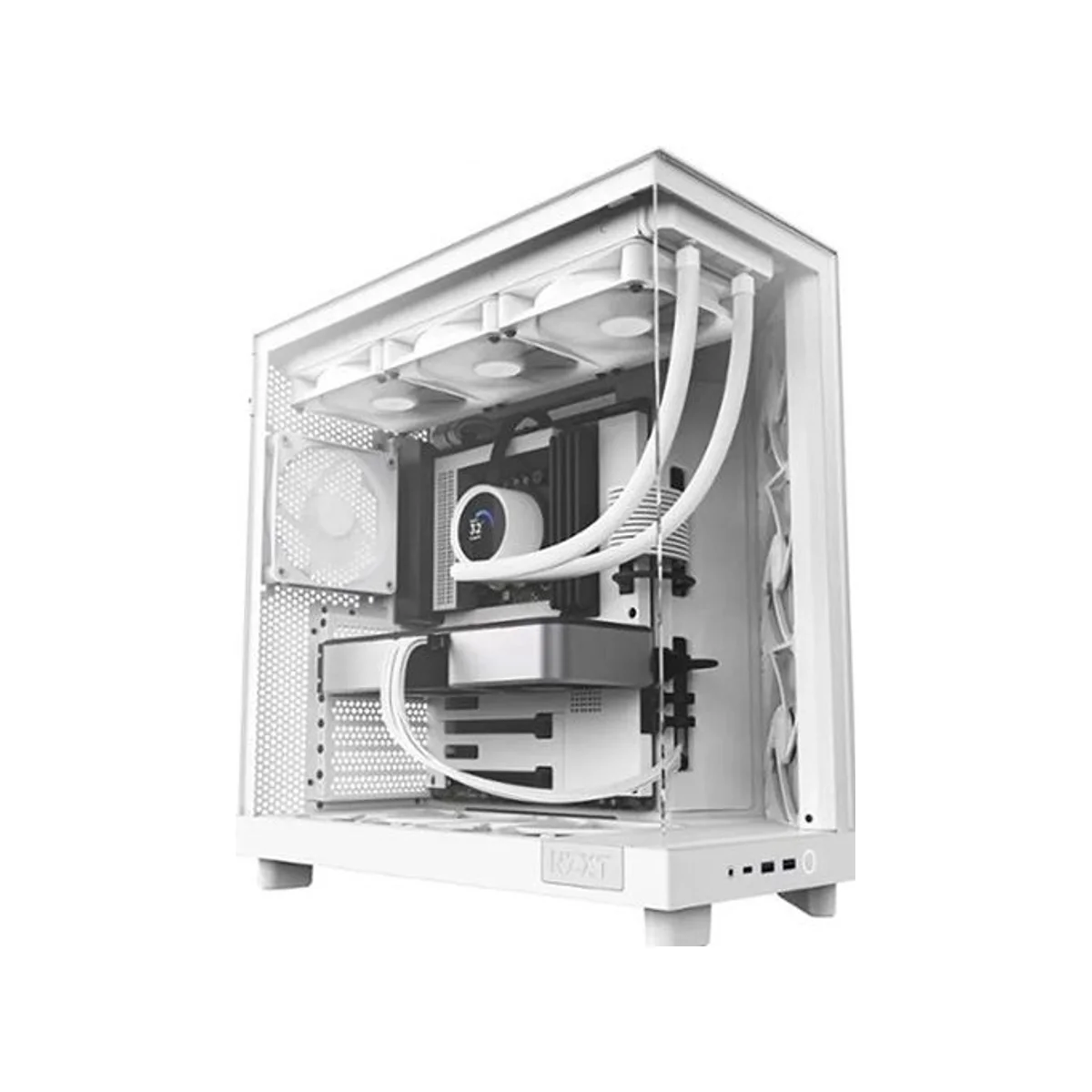 NZXT H6 Flow ATX Mid Tower Gaming Case – White - CC-H61FW-01